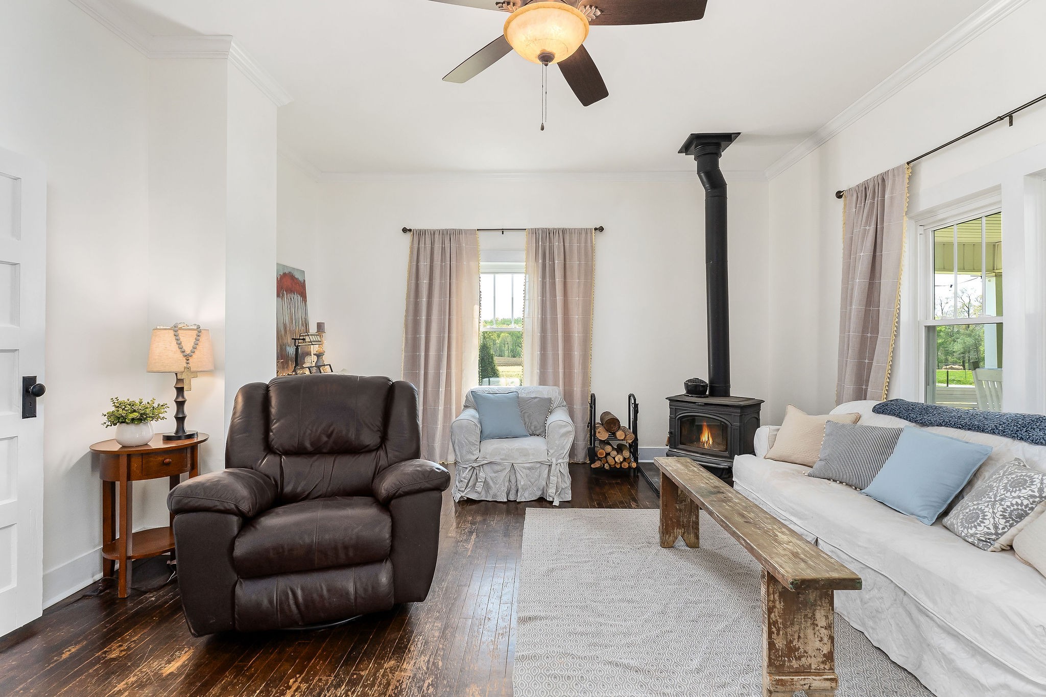 77 McAfee Lane Morrison, TN 37357 - Photo 13 of 39 a living room with furniture and a large window