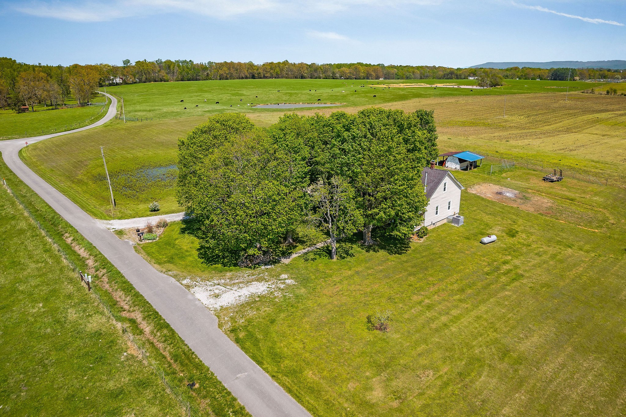 77 McAfee Lane Morrison, TN 37357 - Photo 33 of 39 a view of a lake with a mountain