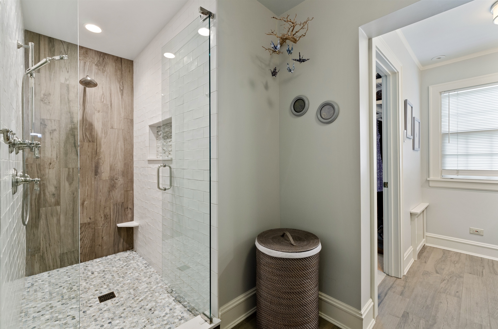 514 Meadow Road Winnetka, IL 60093 - Photo 17 of 31 a bathroom with a shower and a toilet