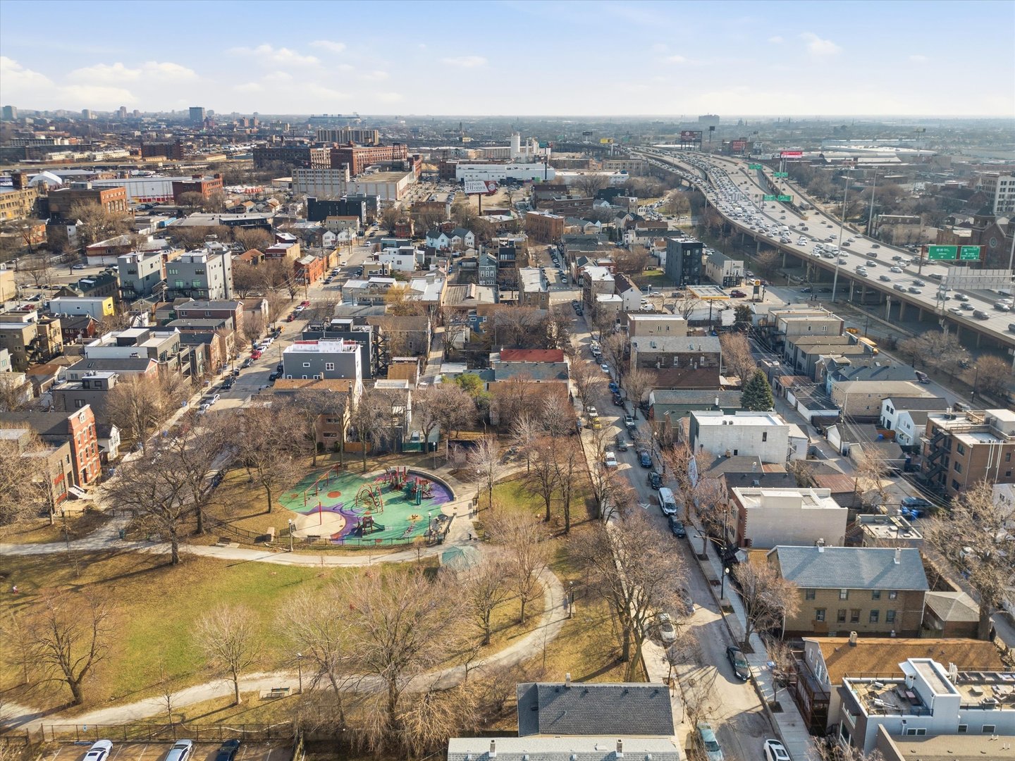 648 West 16th Street, Unit 2 Chicago, IL 60616 - Photo 8 of 19 an aerial view of residential houses with outdoor space