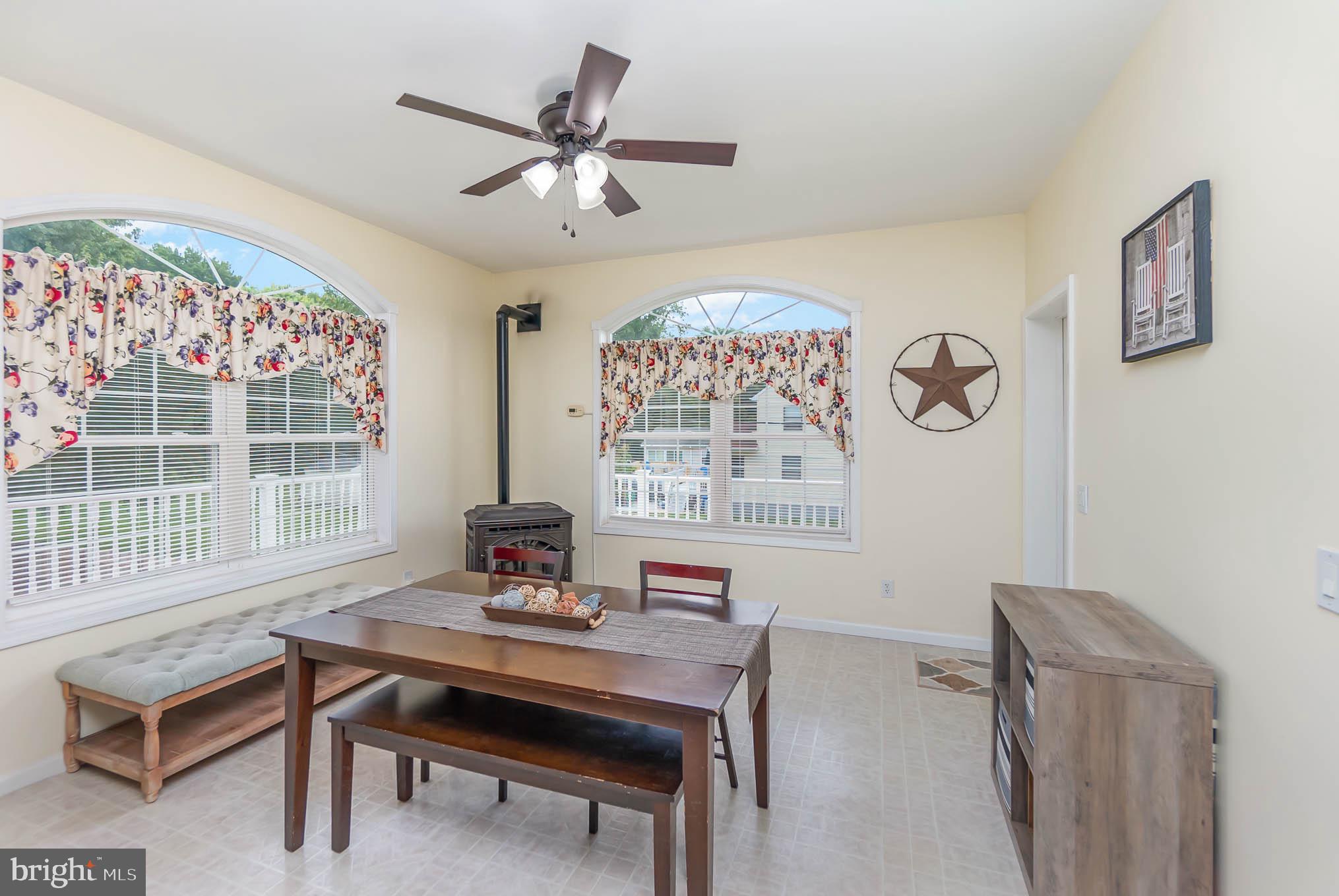 827 Seneca Park Road Middle River, MD 21220 - Photo 23 of 49 Eat In Kitchen with Pellet Stove
