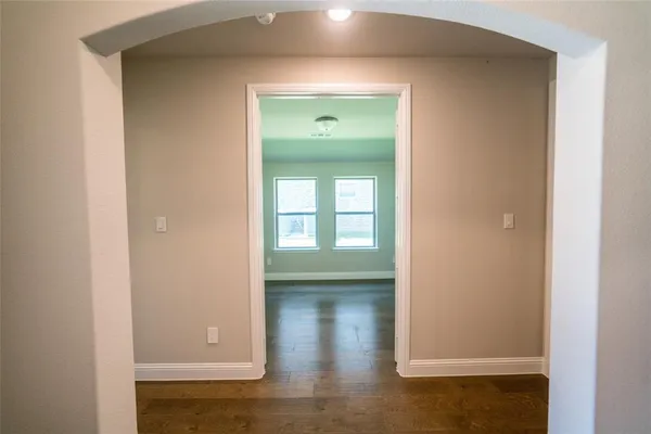 a view of livingroom with hallway