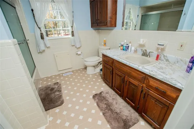 a view of an outdoor space with swimming pool