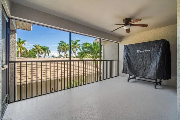 a view of a balcony
