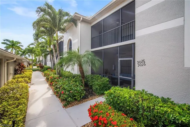 a couple of flower plants in front of house