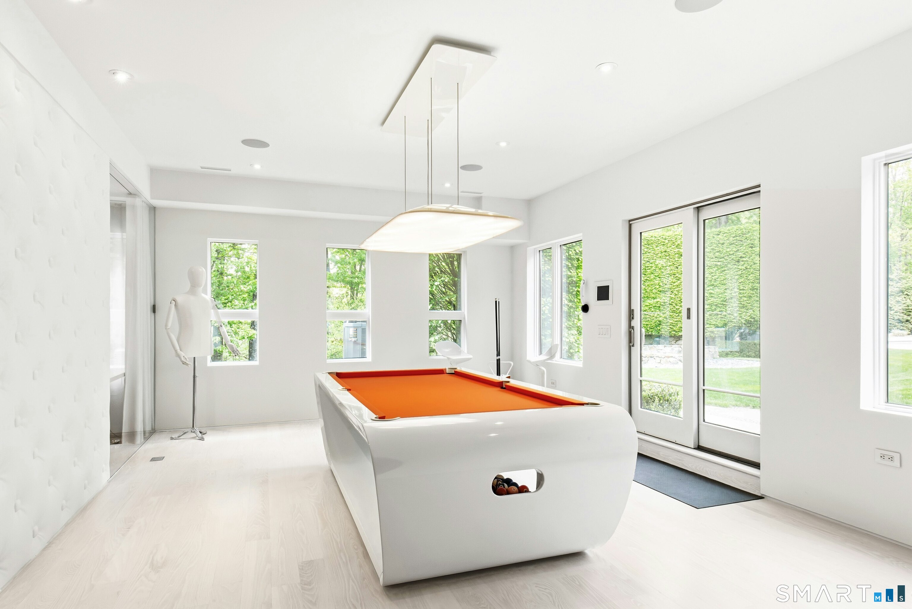 300 Sturges Ridge Road Wilton, CT 06897 - Photo 36 of 40 a room with pool table and large windows