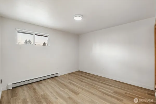 wooden floor in a room