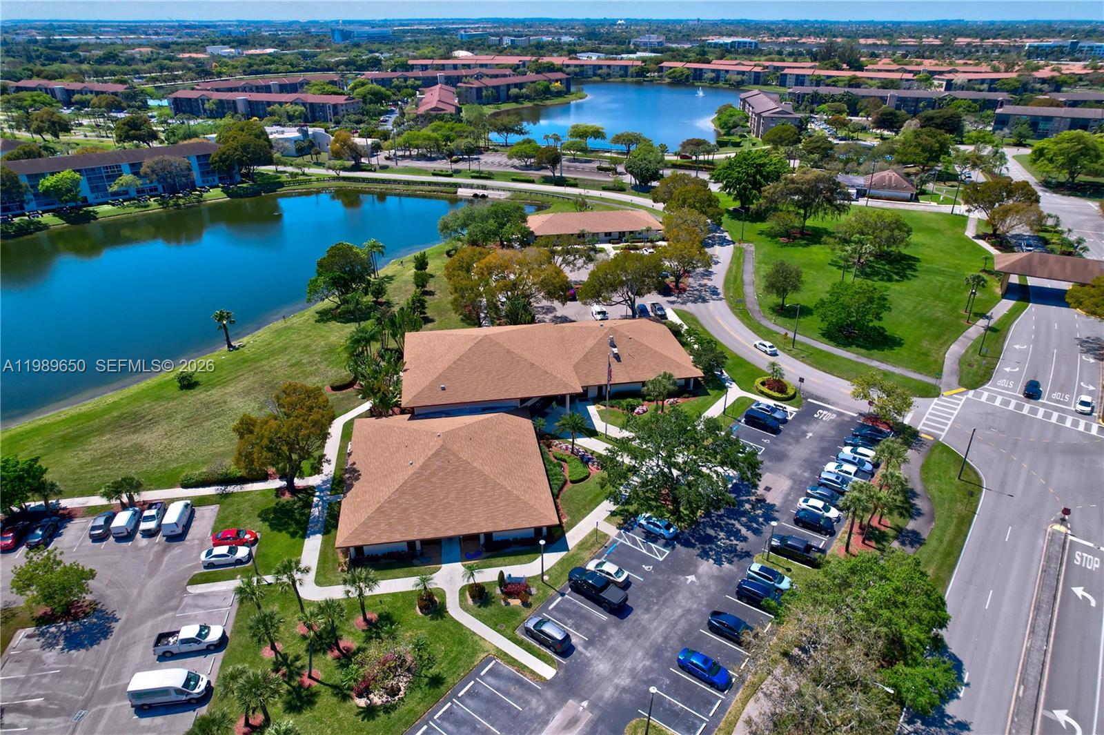 400 Southwest 134th Way, Unit 112F Pembroke Pines, FL 33027 - Photo 34 of 40 an aerial view of a house with a lake view