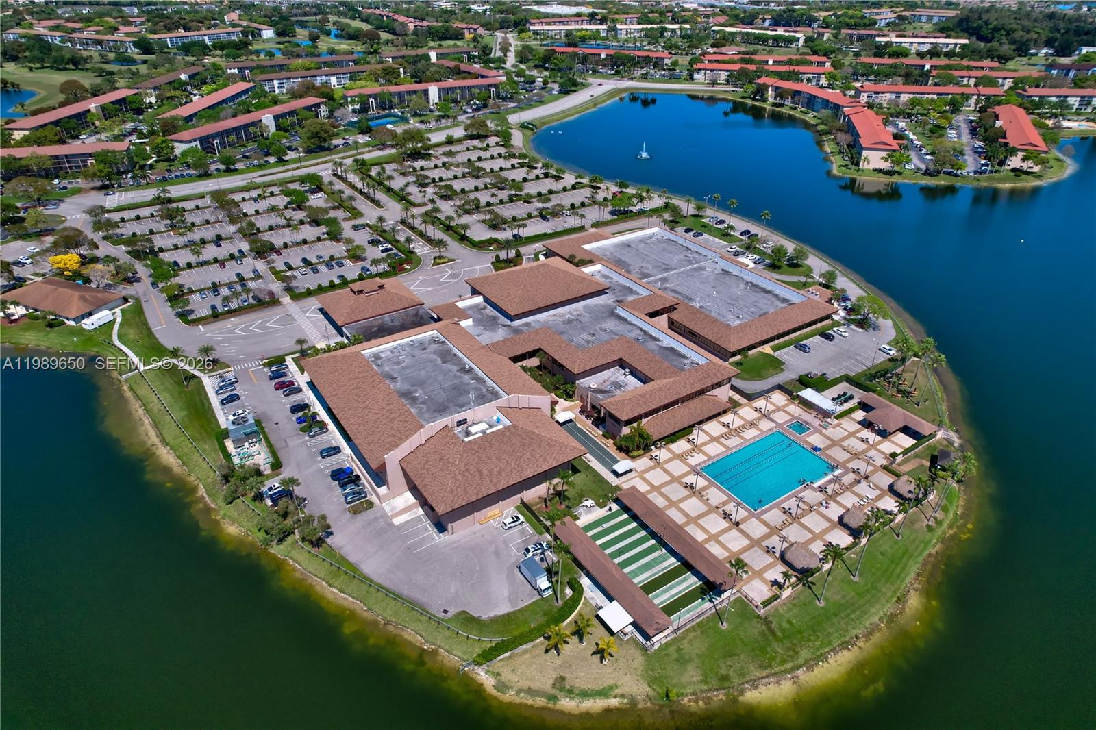 400 Southwest 134th Way, Unit 112F Pembroke Pines, FL 33027 - Photo 35 of 40 an aerial view of a house with a ocean view