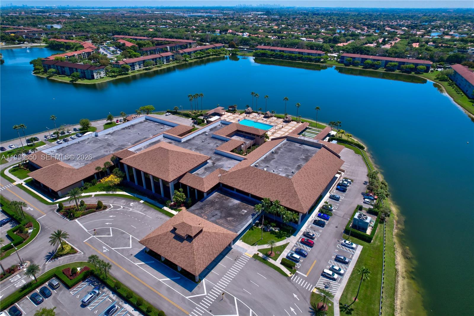 400 Southwest 134th Way, Unit 112F Pembroke Pines, FL 33027 - Photo 36 of 40 an aerial view of a house with a ocean view
