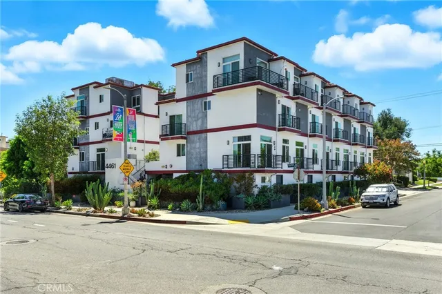 a front view of a building