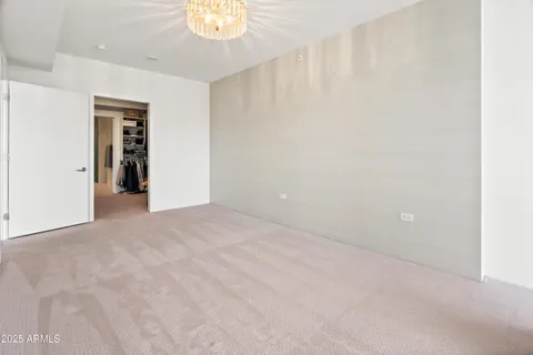 a view of empty room with a window