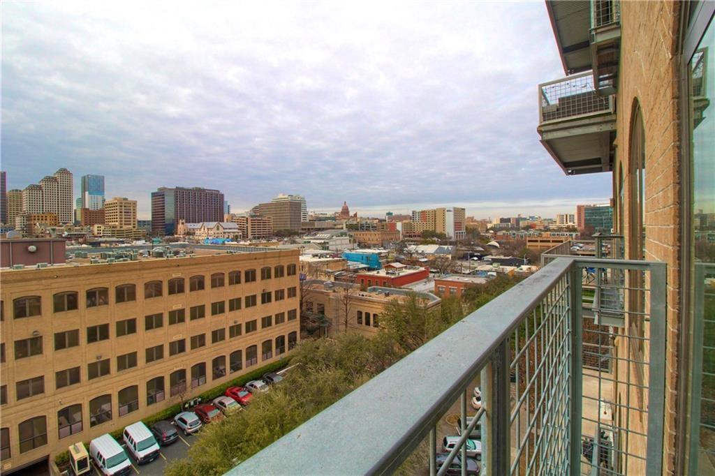 507 Sabine Street, Unit 602 Austin, TX 78701 - Photo 17 of 22 a view of a city from a balcony