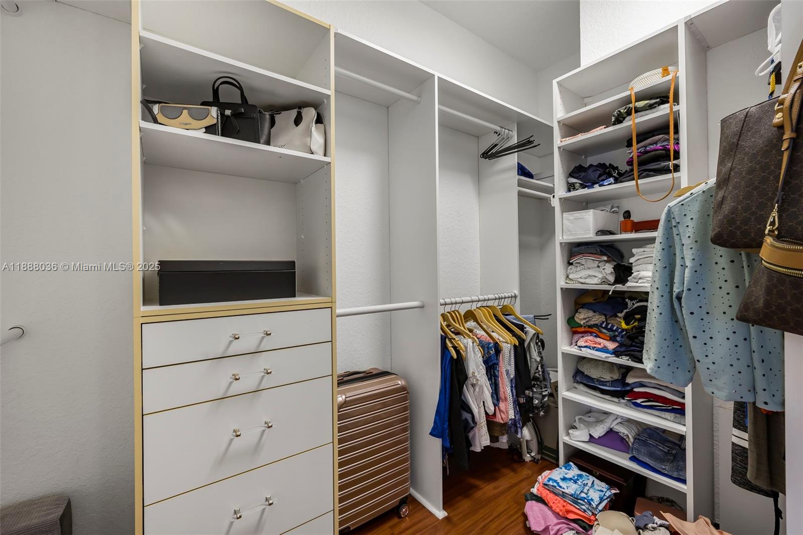 12555 Southwest 34th Place Davie, FL 33330 - Photo 68 of 73 a view of walk in closet with clothes and shoes