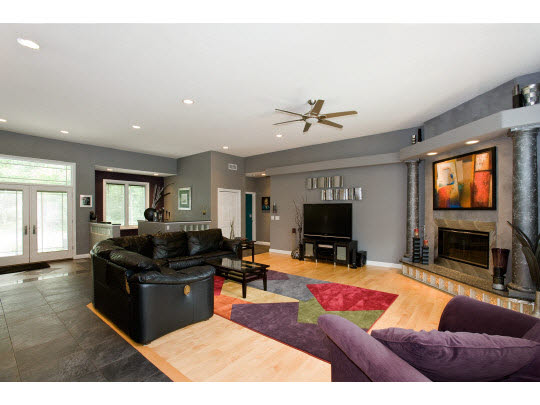 3511 Freeport Road Rockton, IL 61072 - Photo 3 of 10 a living room with furniture and a flat screen tv