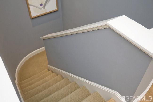 2139 Green, Unit E San Francisco, CA 94123 - Photo 11 of 18 Heading downstairs