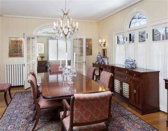 2 Lakeview Road Winchester, MA 01890 - Photo 5 of 11 a dining room with furniture a chandelier and window