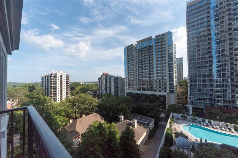 199 14th Street Northeast, Unit 705 Atlanta, GA 30309 - Photo 11 of 20 a view of a city with tall buildings