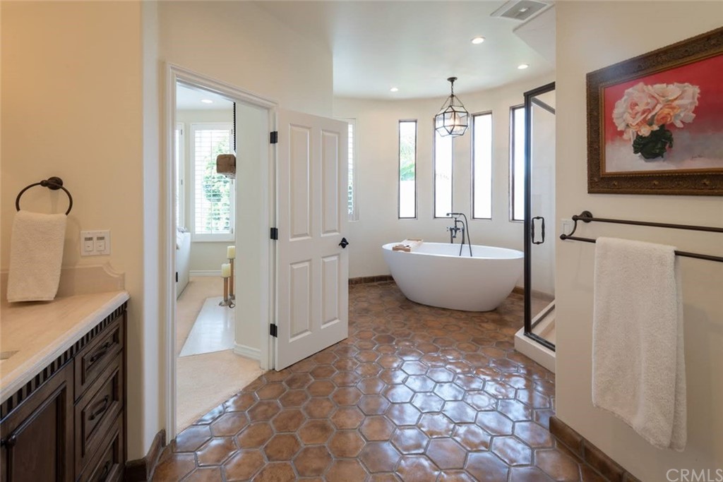 1613 5th Street Manhattan Beach, CA 90266 - Photo 21 of 30 Love the master bath! Remodeled, city views, fireplace and more!