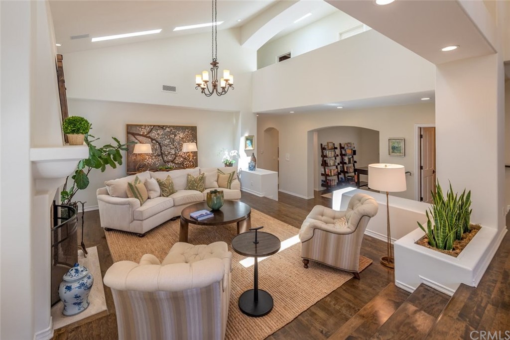 1613 5th Street Manhattan Beach, CA 90266 - Photo 5 of 30 light and bright living room with skylights, volume in ceilings
