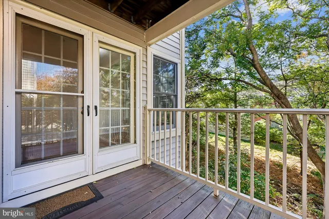 a view of small space with racks on the wall