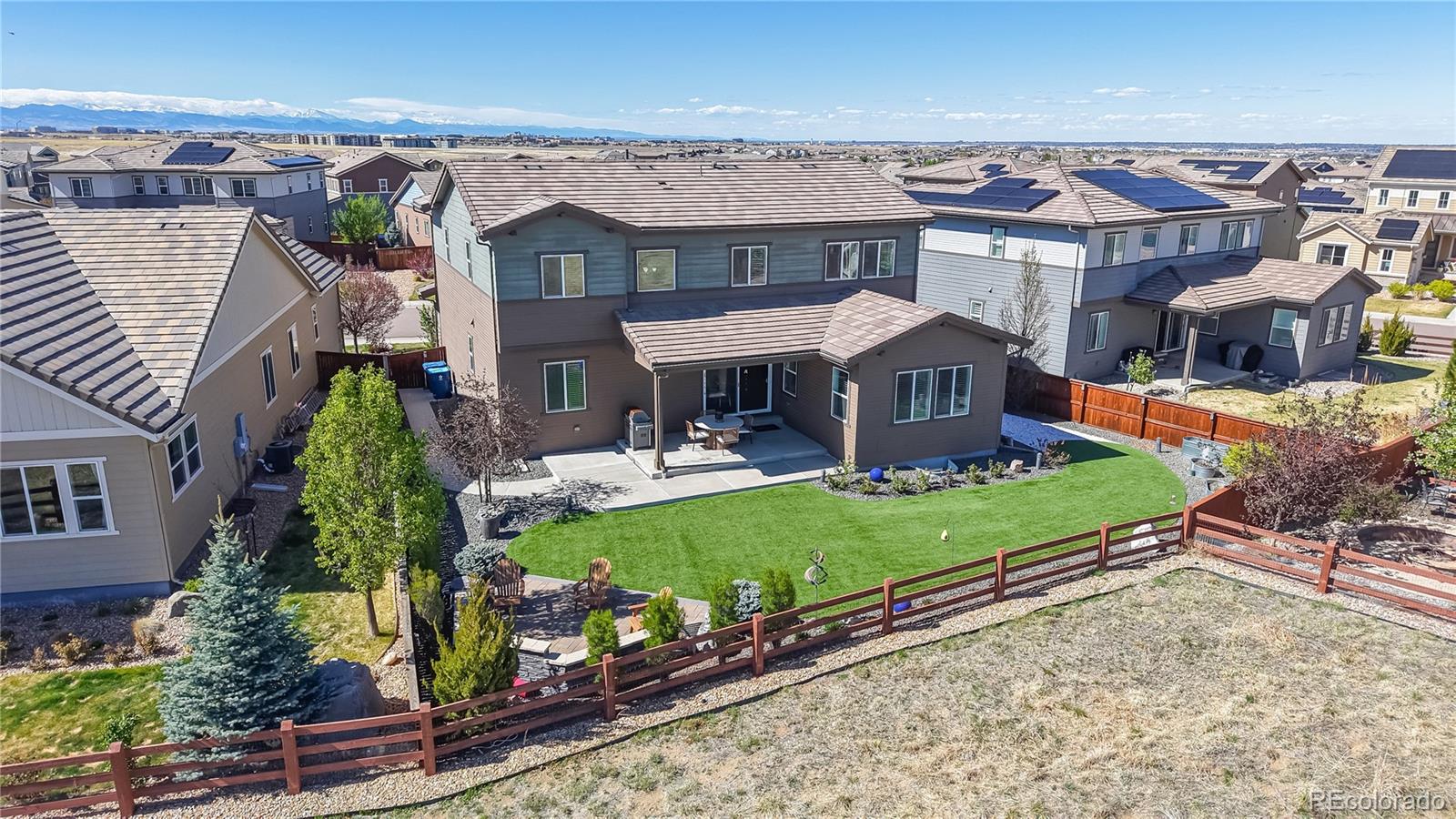 13950 Box Turtle Loop Parker, CO 80134 - Photo 29 of 48 an aerial view of a house