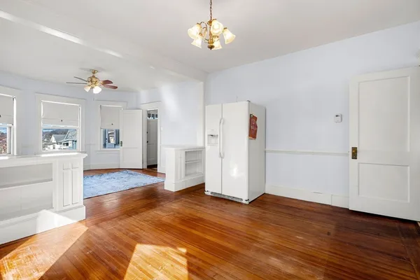 a view interior of the house with wooden floor
