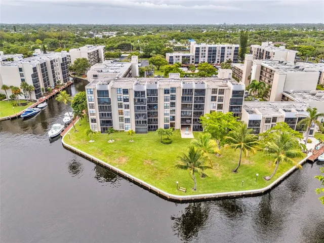 a swimming pool with some trees