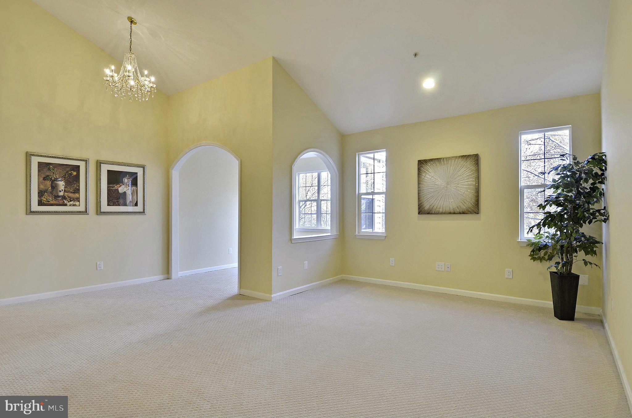 12713 Found Stone Road, Unit 304 Germantown, MD 20876 - Photo 7 of 20 Living Room - vaulted ceilings