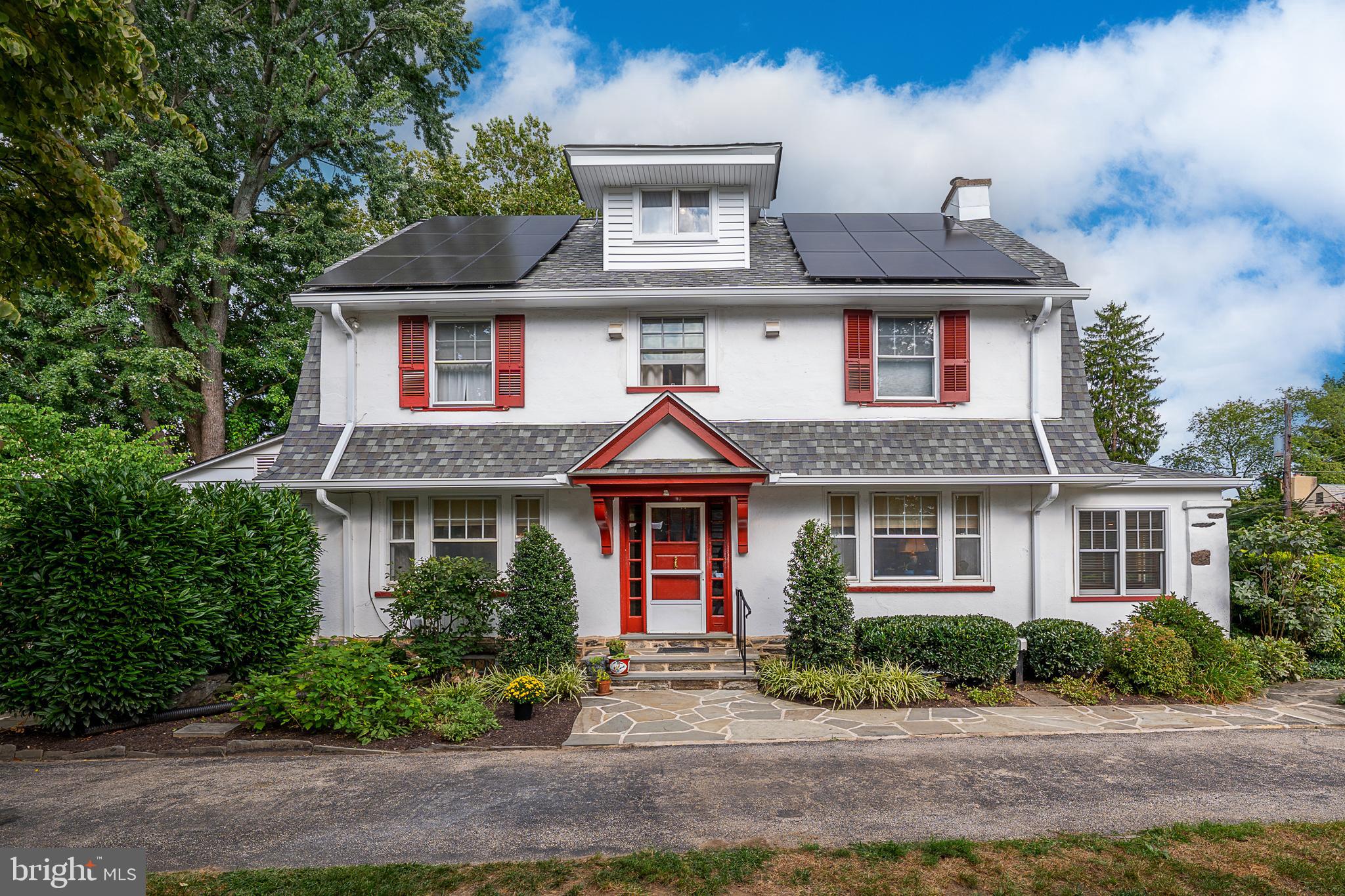 9 Shirley Road Narberth, PA 19072 - Photo 2 of 87 a front view of a house with garden