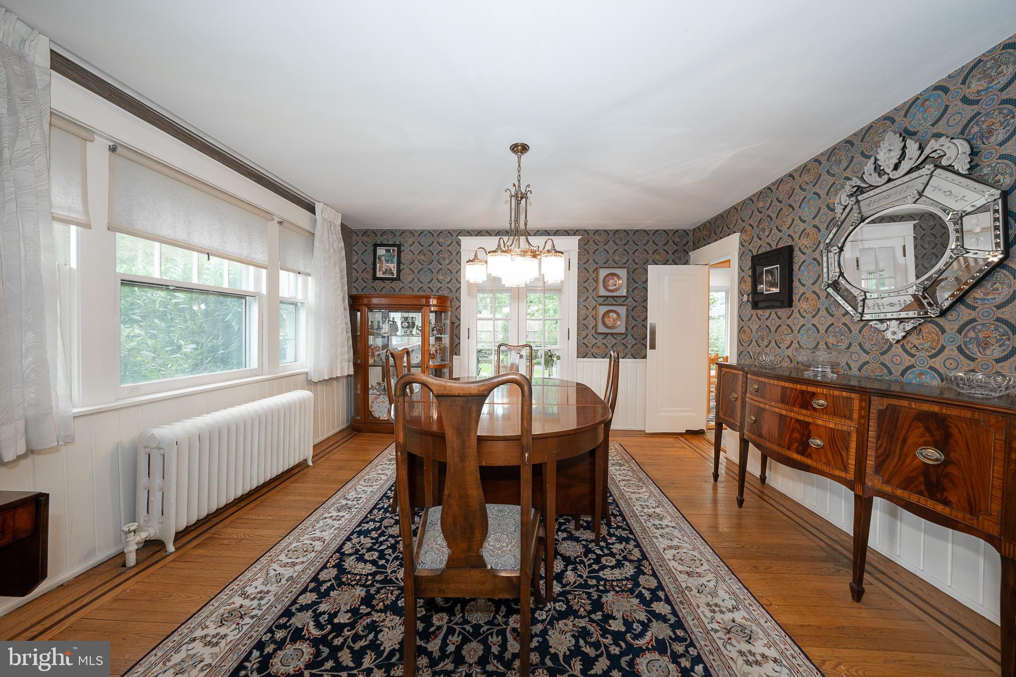 9 Shirley Road Narberth, PA 19072 - Photo 22 of 87 a view of a dining room with furniture window and wooden floor