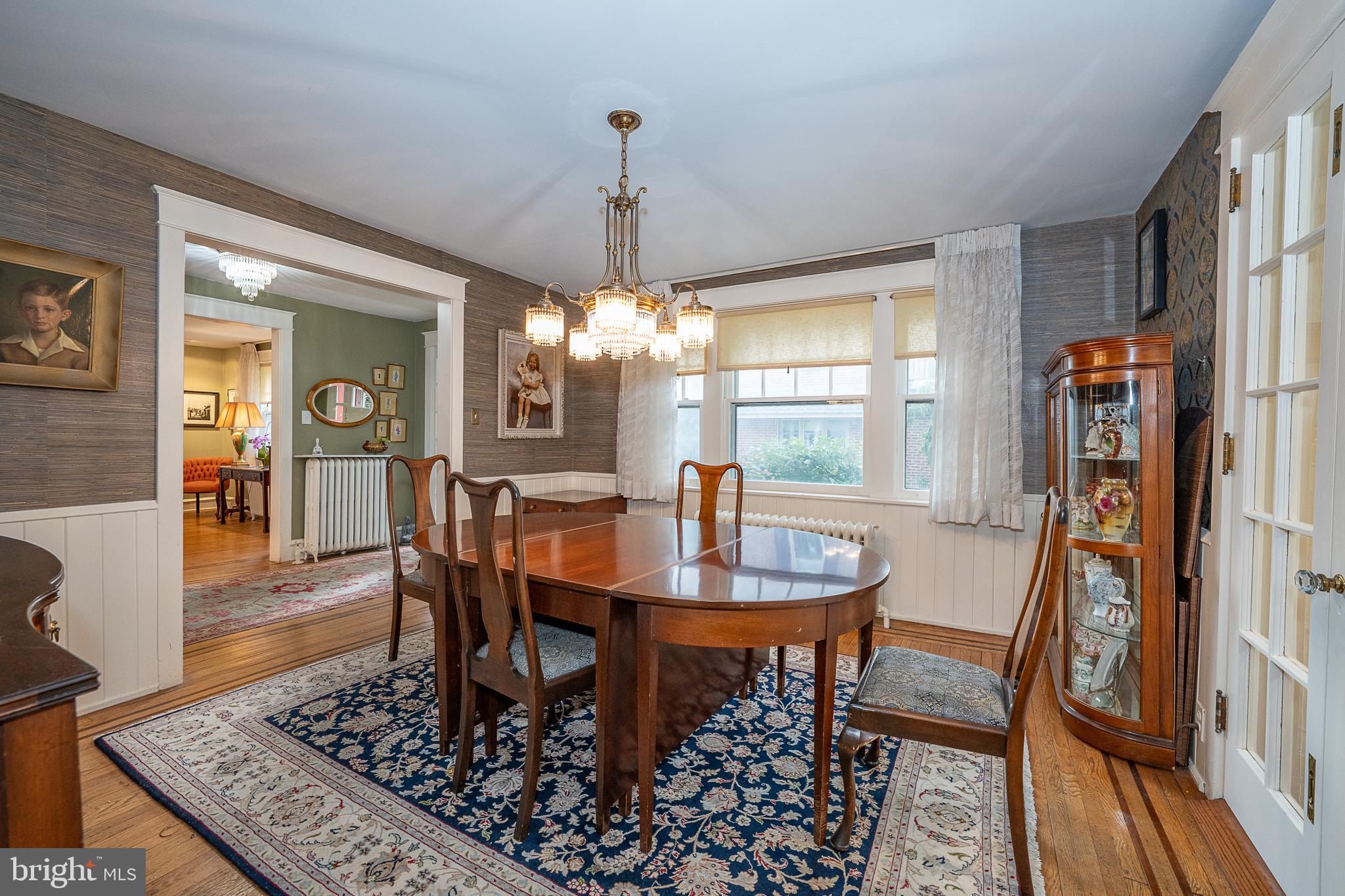 9 Shirley Road Narberth, PA 19072 - Photo 25 of 87 a view of a dining room with furniture window and wooden floor