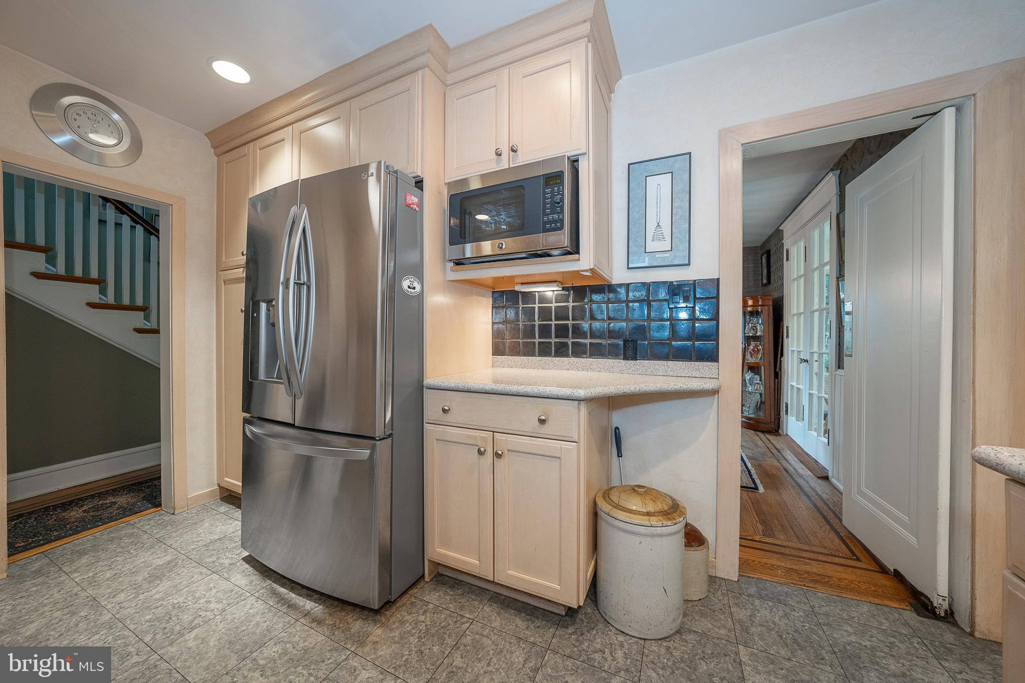 9 Shirley Road Narberth, PA 19072 - Photo 36 of 87 a kitchen with stainless steel appliances a refrigerator and microwave