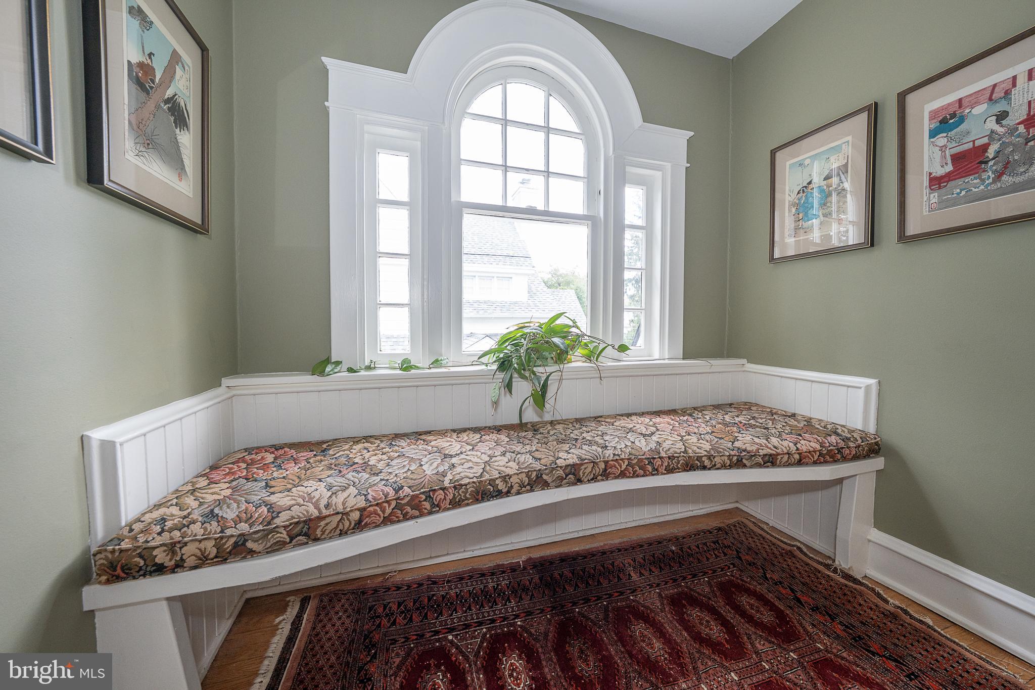 9 Shirley Road Narberth, PA 19072 - Photo 38 of 87 a view of a livingroom with wooden floor and a potted plant