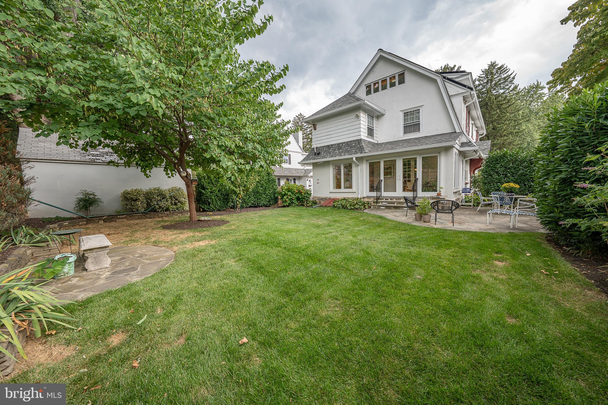9 Shirley Road Narberth, PA 19072 - Photo 79 of 87 a front view of a house with garden