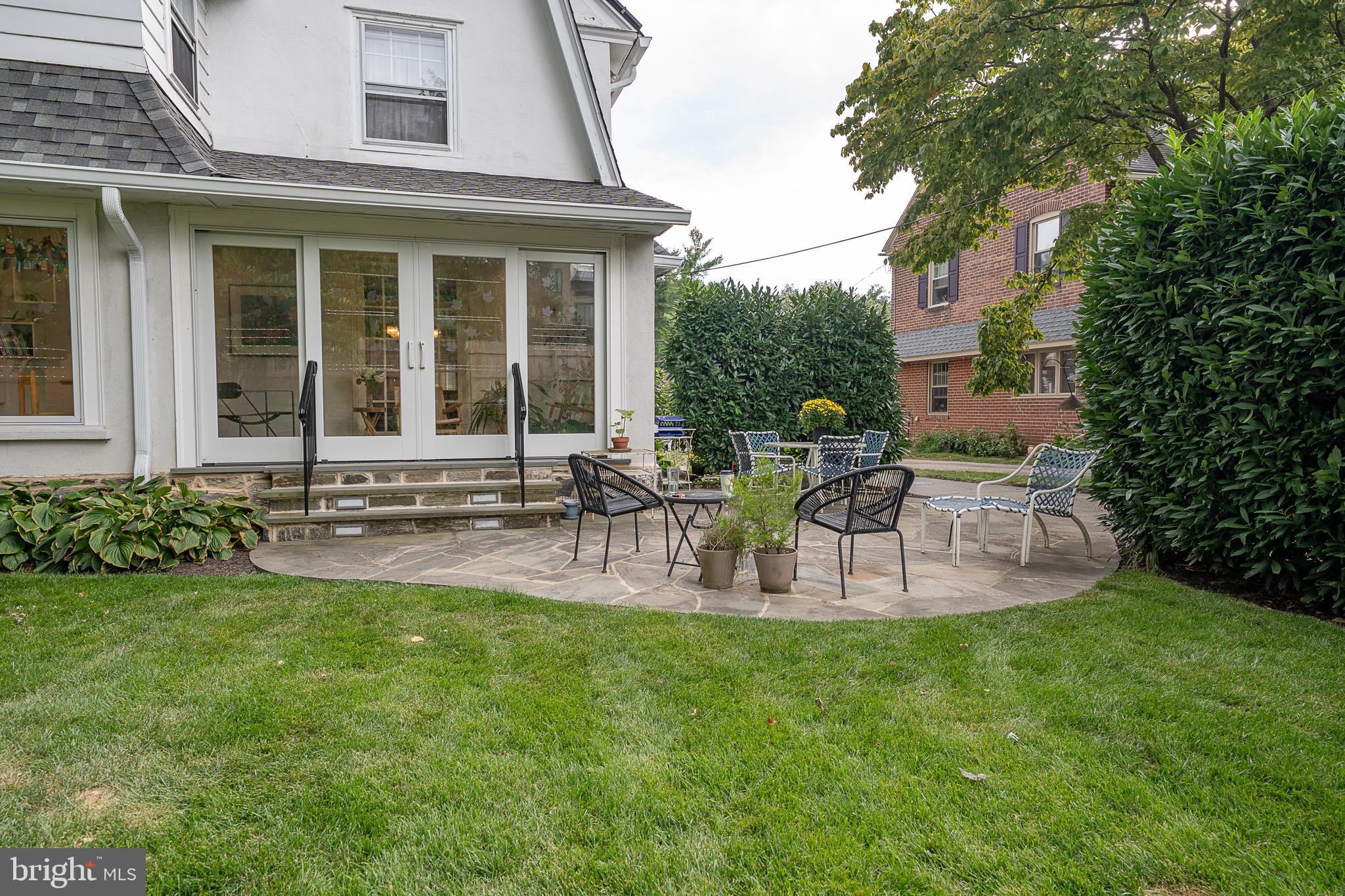 9 Shirley Road Narberth, PA 19072 - Photo 81 of 87 a view of house with backyard and outdoor seating