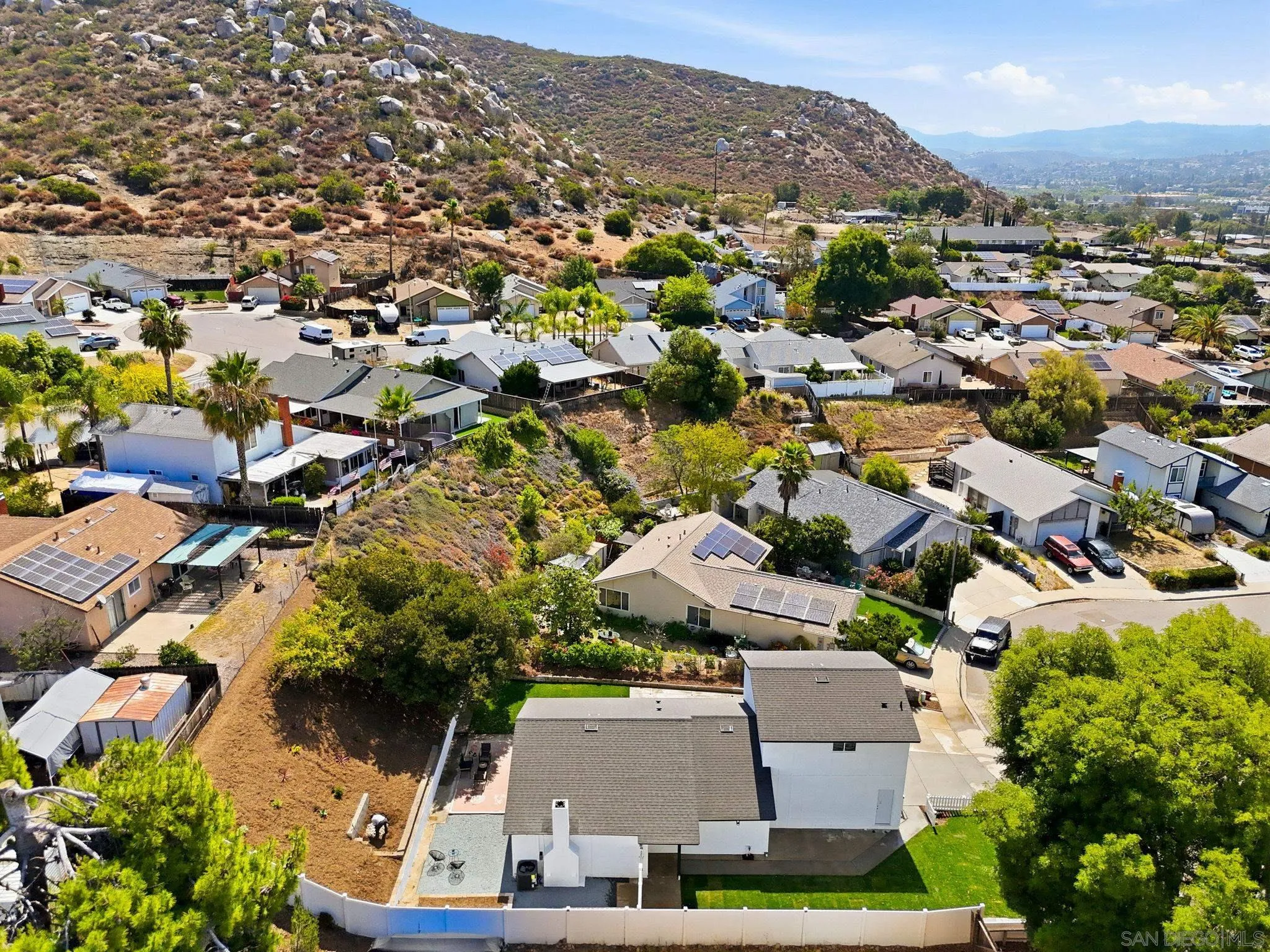 10440 Bosque Drive Lakeside, CA 92040 - Photo 7 of 47 an aerial view of residential houses with outdoor space