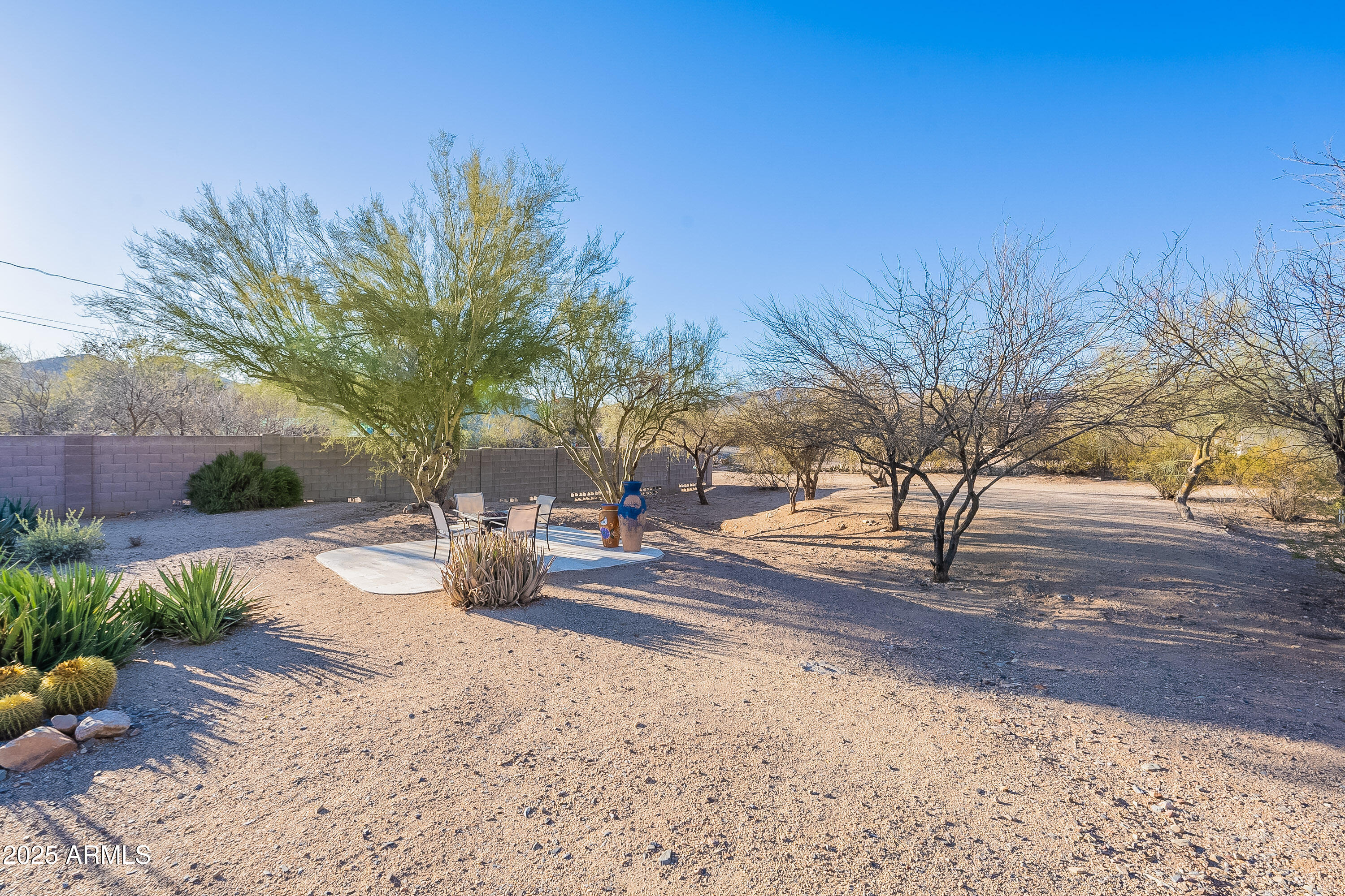 5960 East Grapevine Road Cave Creek, AZ 85331 - Photo 37 of 54 a view of a backyard of the house
