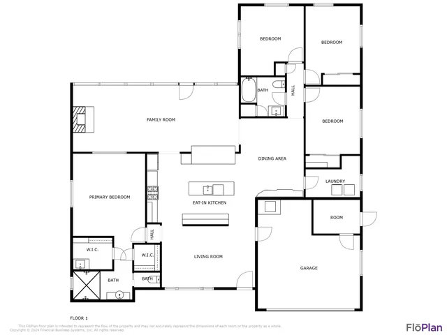 a living room with furniture and windows