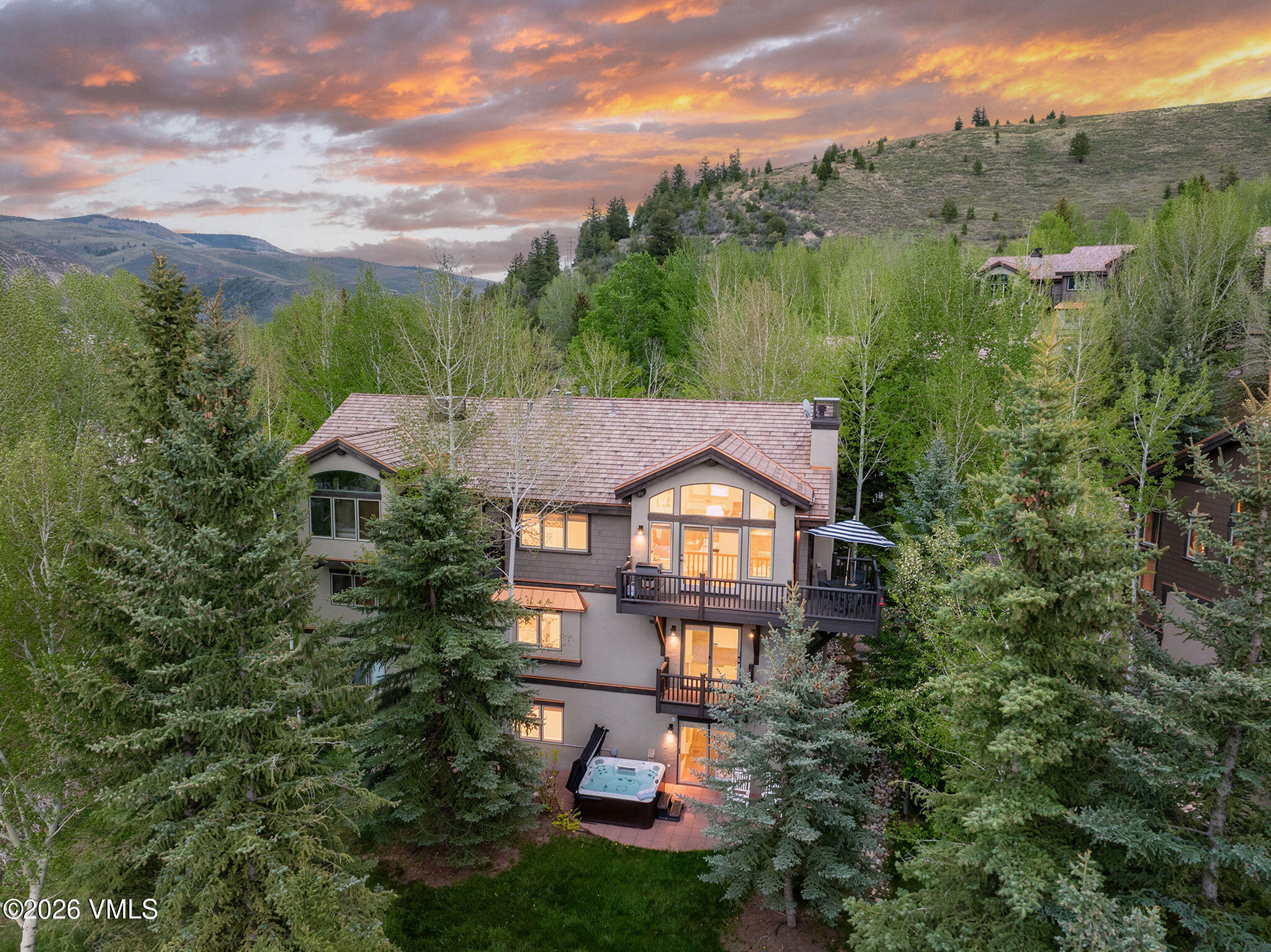 37 Knudson Ranch Road Edwards, CO 81632 - Photo 25 of 25 2605_37_knudson_ranch_aerial_c_twilight