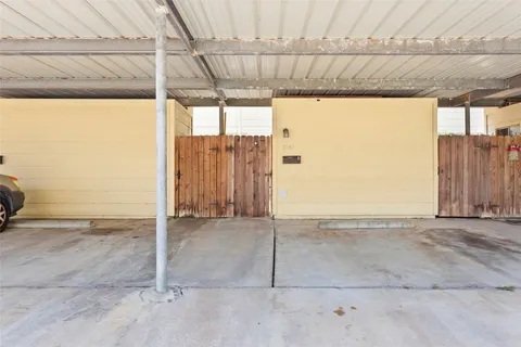 a view of a bathroom from the hallway
