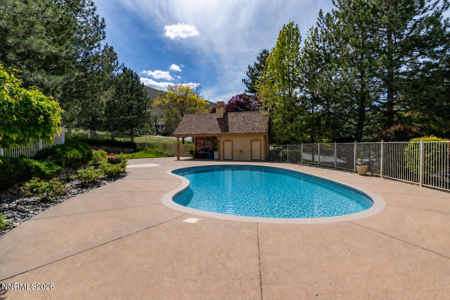 60 Promontory Pointe Reno, NV 89519 - Photo 11 of 18 a view of a swimming pool with a patio and plants