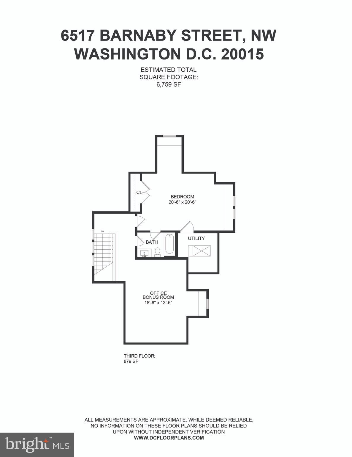 6517 Barnaby Street Northwest Washington, DC 20015 - Photo 19 of 20 a picture of a floor plan