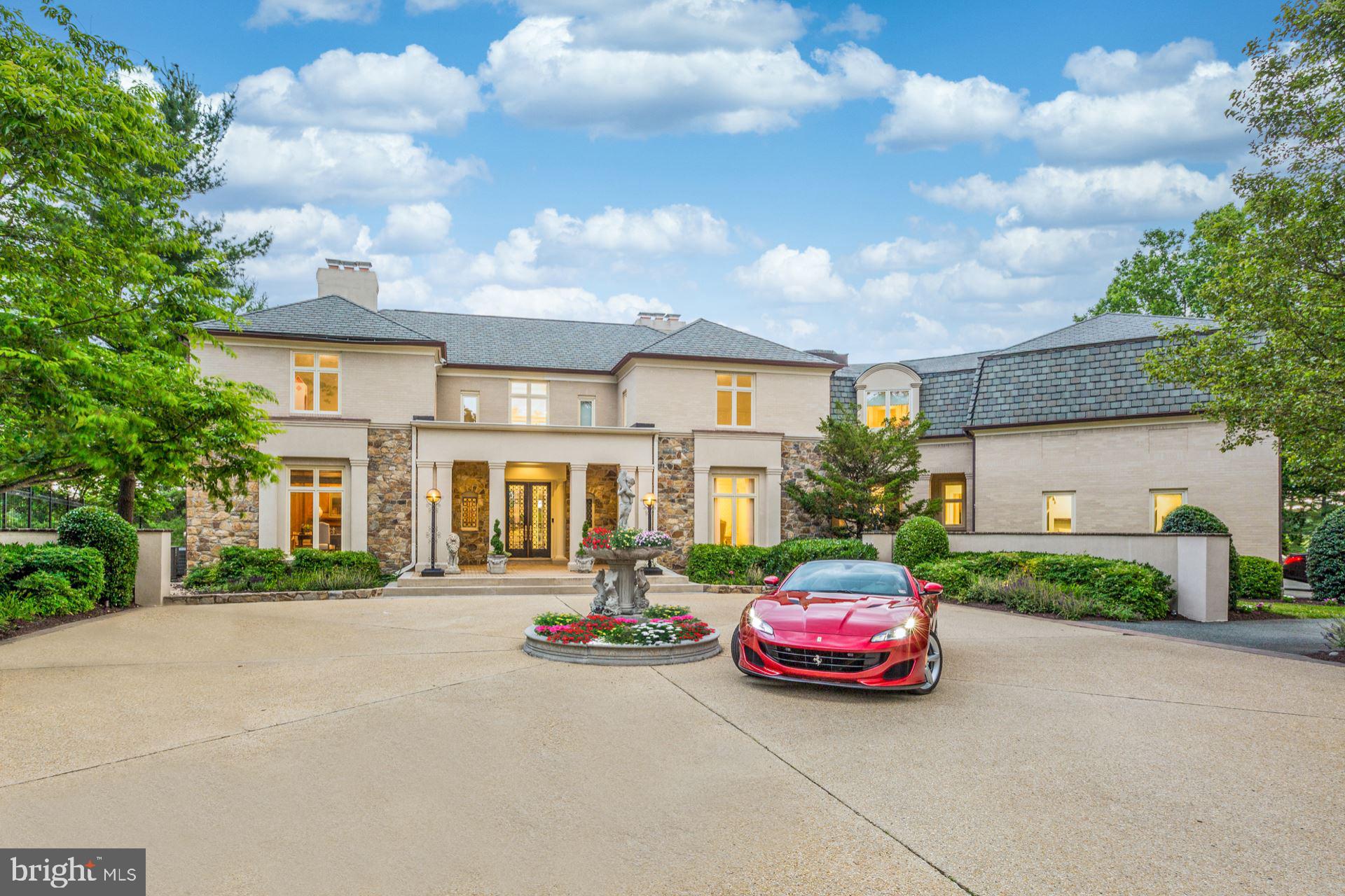 8313 Persimmon Tree Road Bethesda, MD 20817 - Photo 2 of 53 Massive Circular Driveway