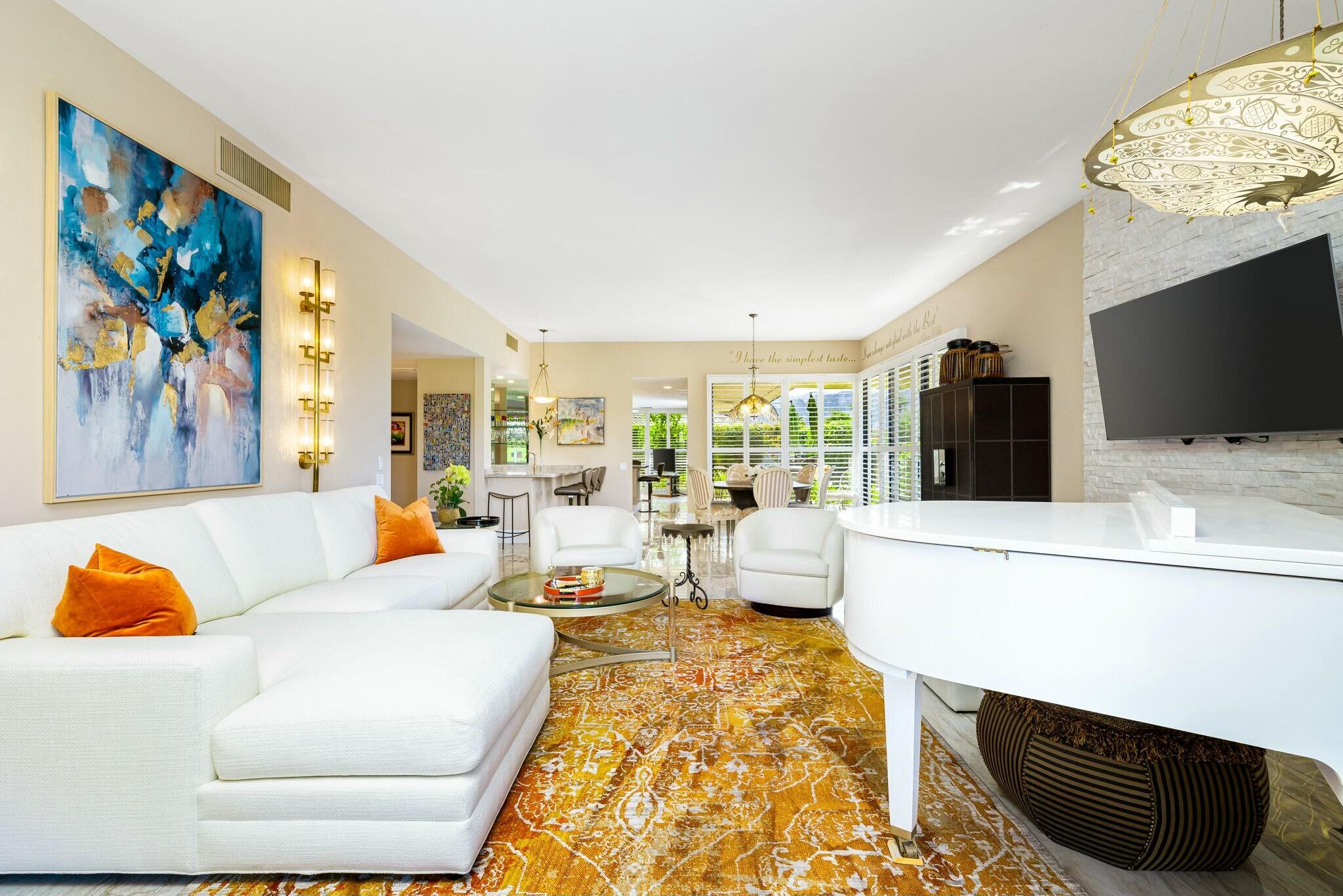 1 Briarcliff Court Rancho Mirage, CA 92270 - Photo 7 of 48 Reverse View of Living Room