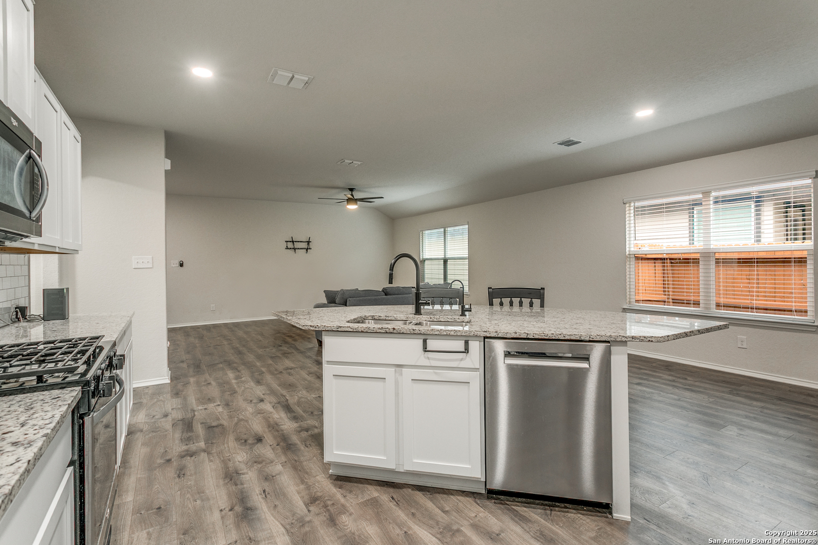 29632 Winter Copper Bulverde, TX 78163 - Photo 12 of 26 a kitchen with a sink stove and cabinets