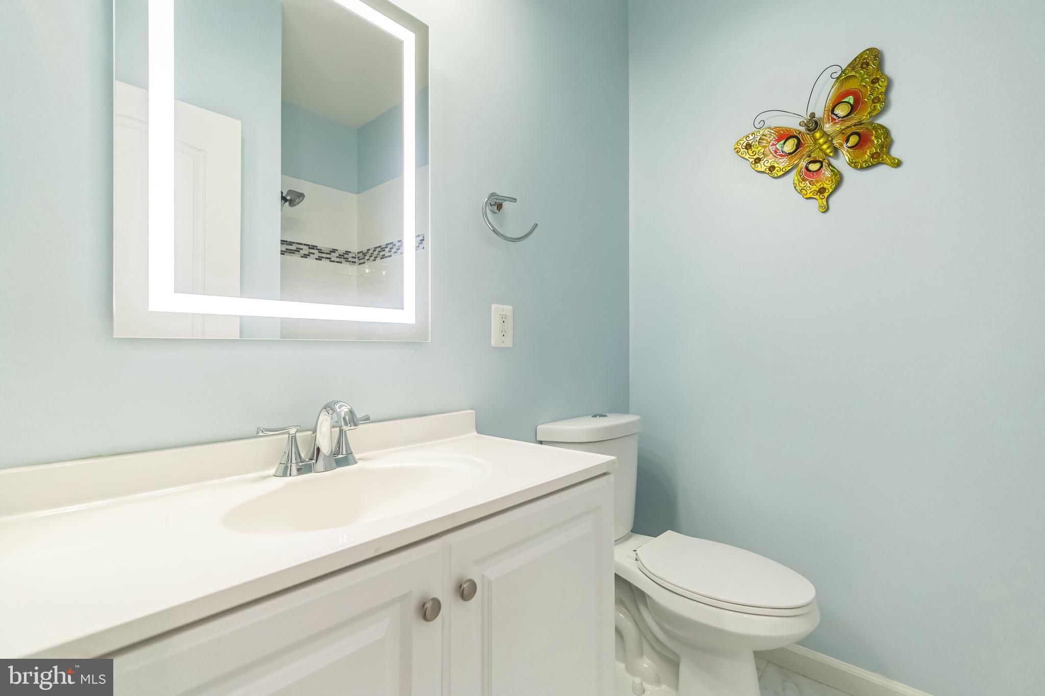 42385 Trellis Square Brambleton, VA 20148 - Photo 7 of 28 a bathroom with a sink mirror vanity and toilet