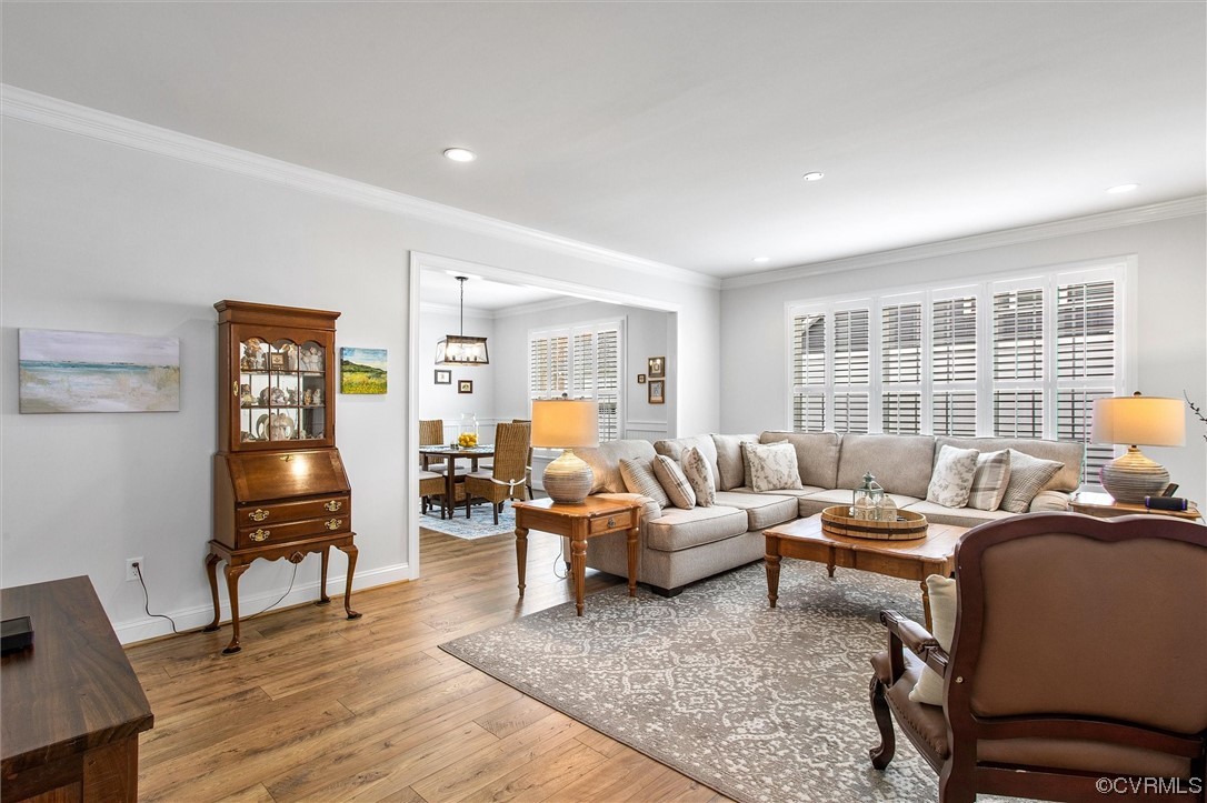 119 Evington Lane Ashland, VA 23005 - Photo 3 of 18 a living room with furniture and wooden floor