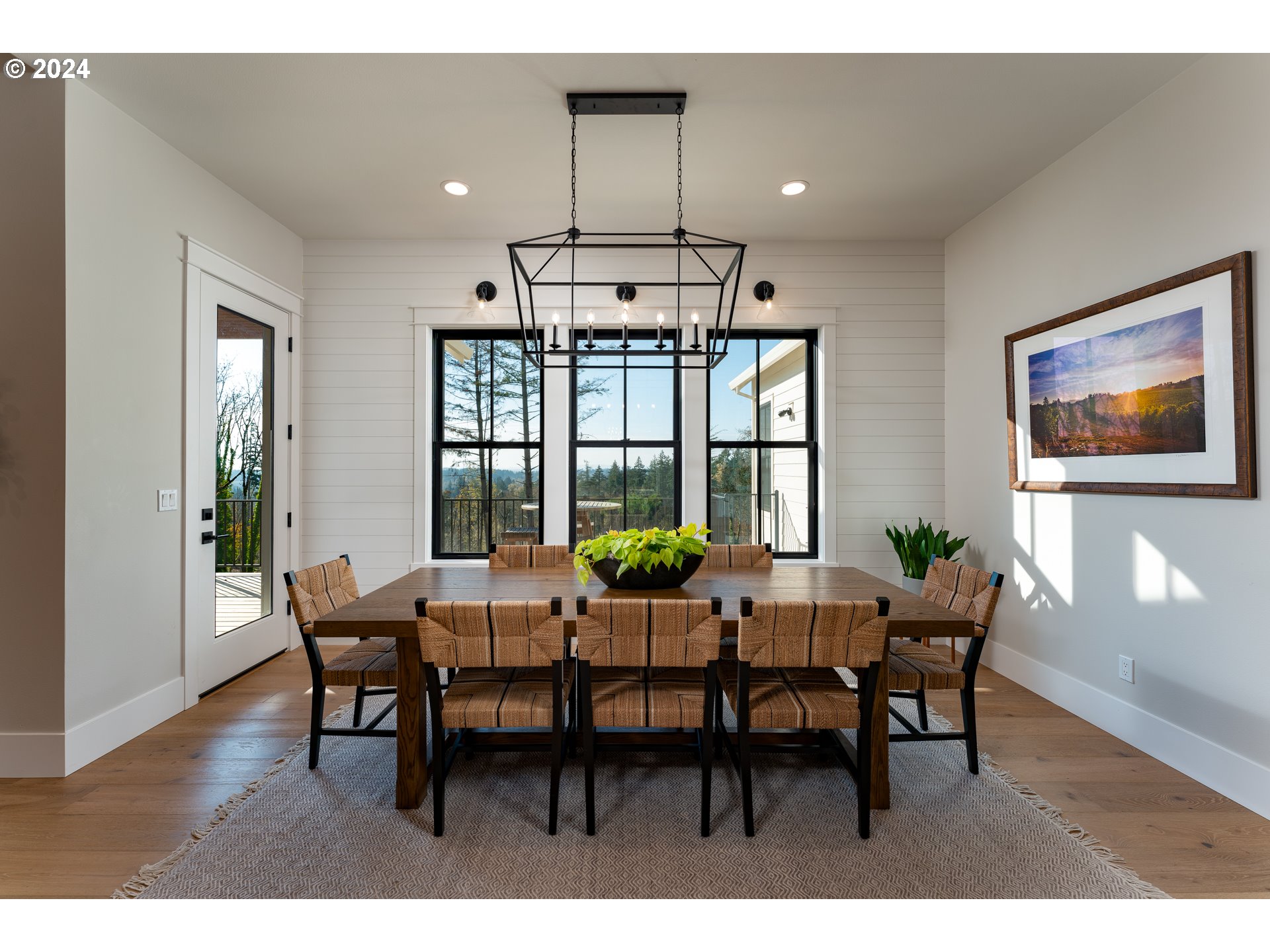 0 Northeast Old Parrett Mountain Road Newberg, OR 97132 - Photo 18 of 48 a view of a dining room with furniture window and wooden floor