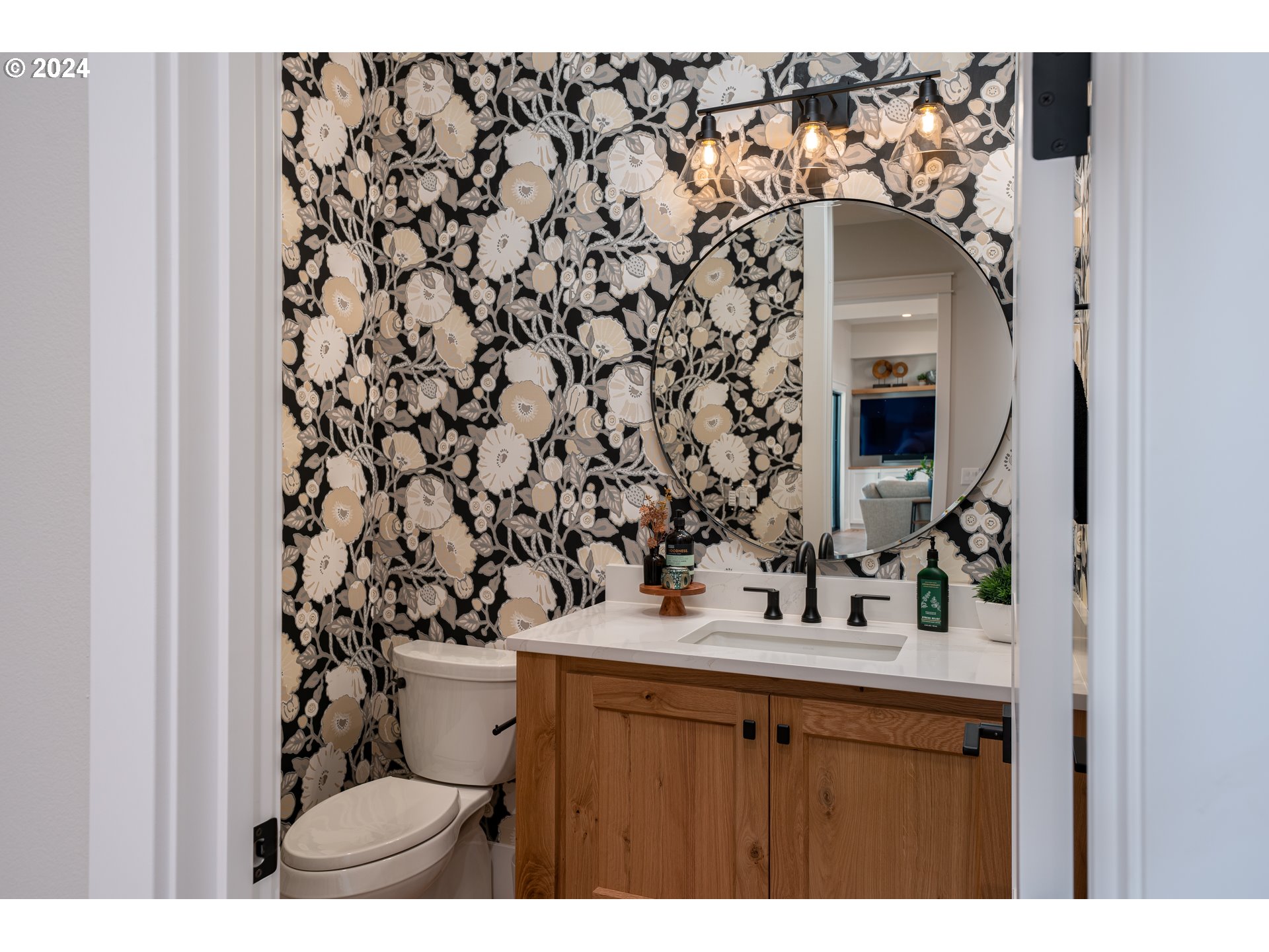 0 Northeast Old Parrett Mountain Road Newberg, OR 97132 - Photo 21 of 48 a bathroom with a sink and mirror